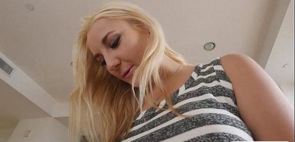  Blonde teen stepsis Jade Amber pussy railed by hard dick
